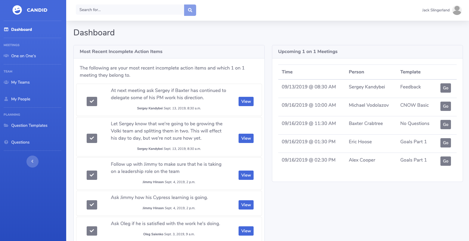alethos Dashboard