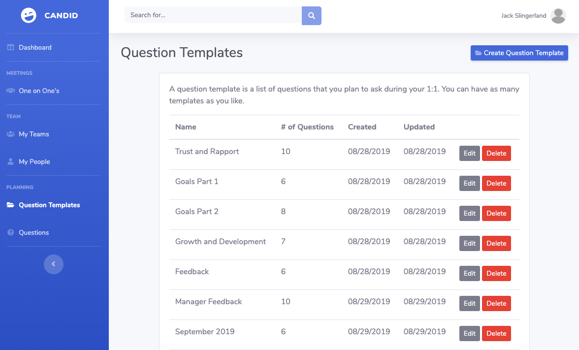 Question Templates